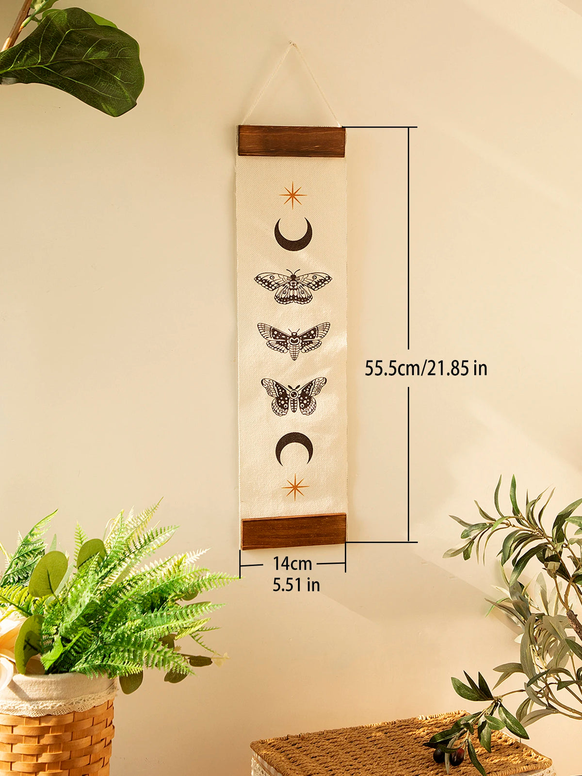 Butterfly Moon Phase Tapestry