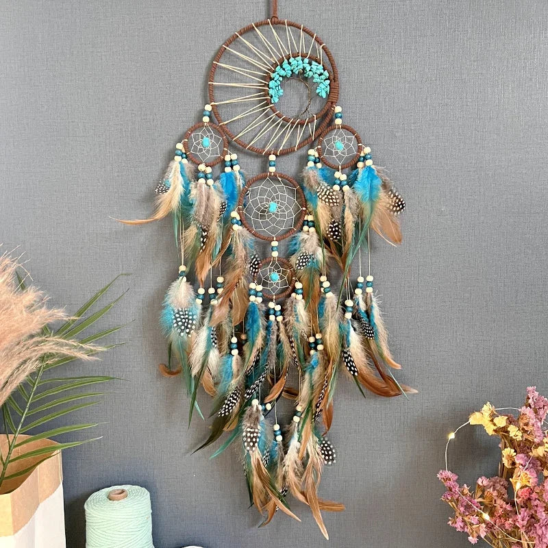 Boho Dream Catcher with Wind Chimes