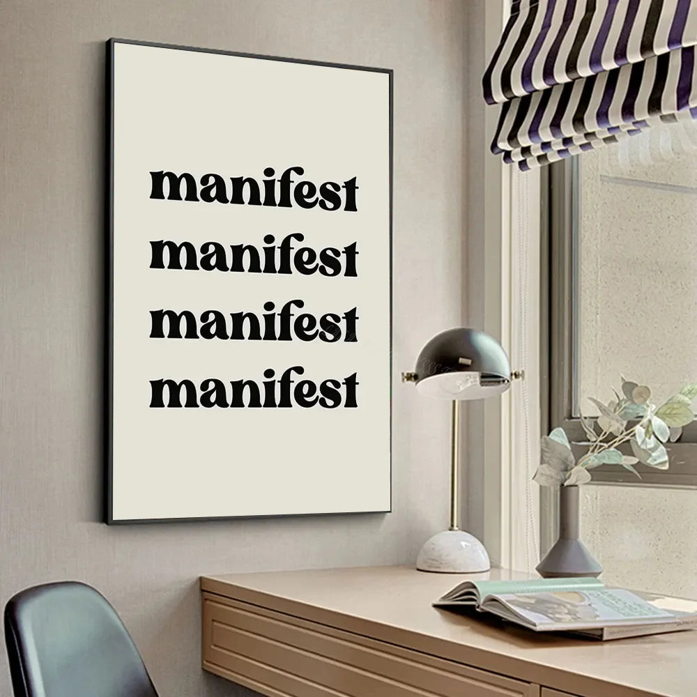 Law of Attraction Manifestation Poster