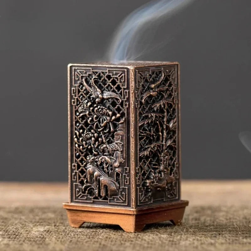 Antique-Style Vertical Incense Tower