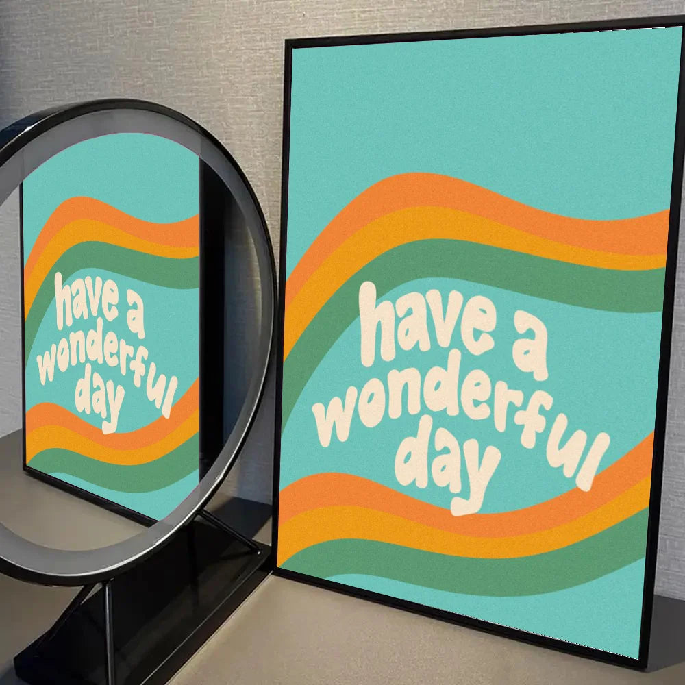 Boho Sun Positive Affirmation Wall Poster