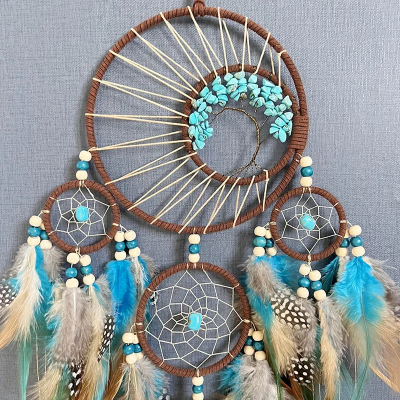 Boho Dream Catcher with Wind Chimes