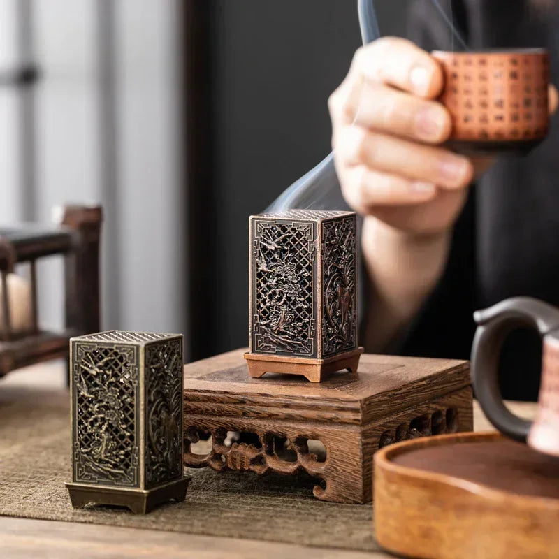 Antique-Style Vertical Incense Tower