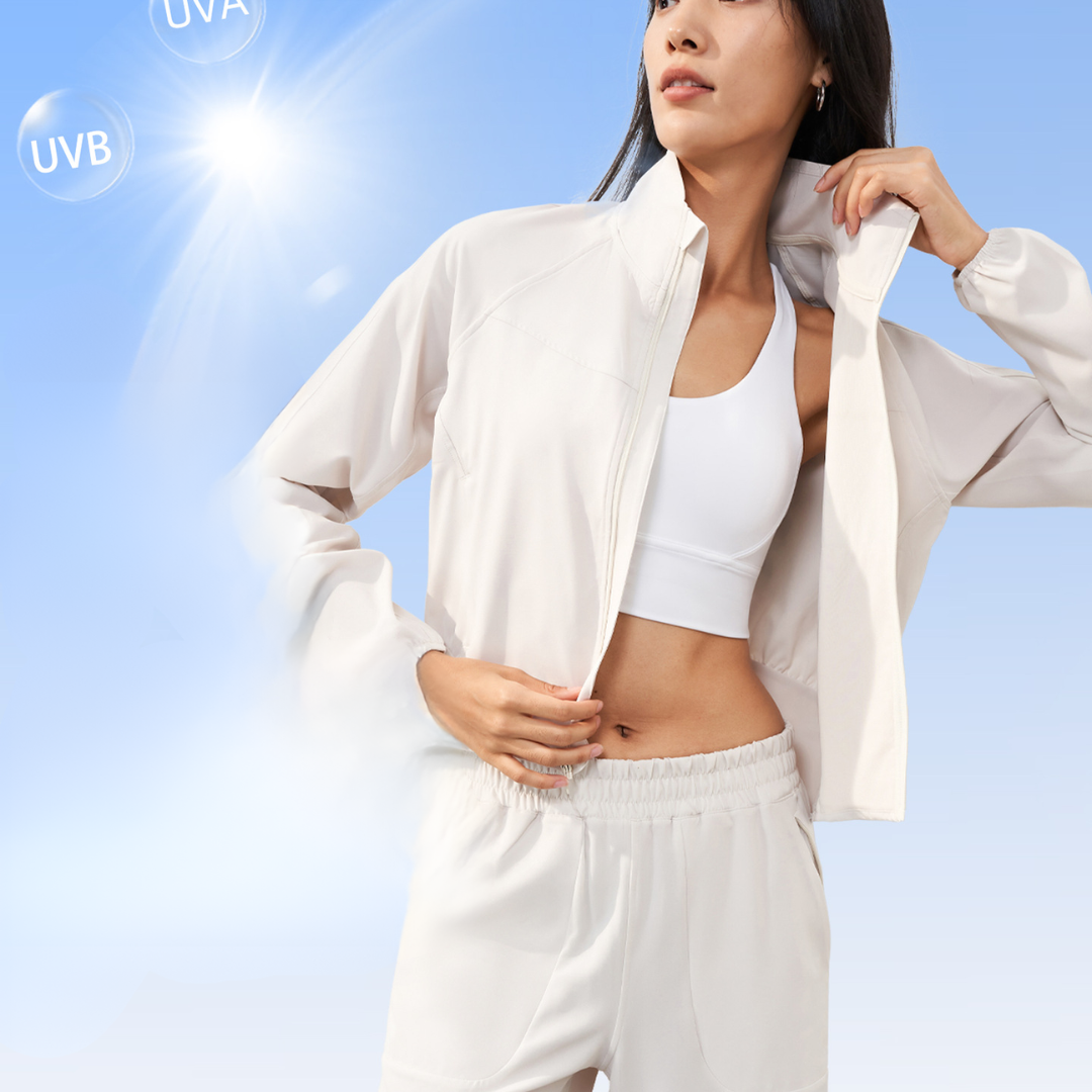 Breathable Zip-Up Yoga Jacket for Women